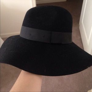 Black Wool Panama Hat